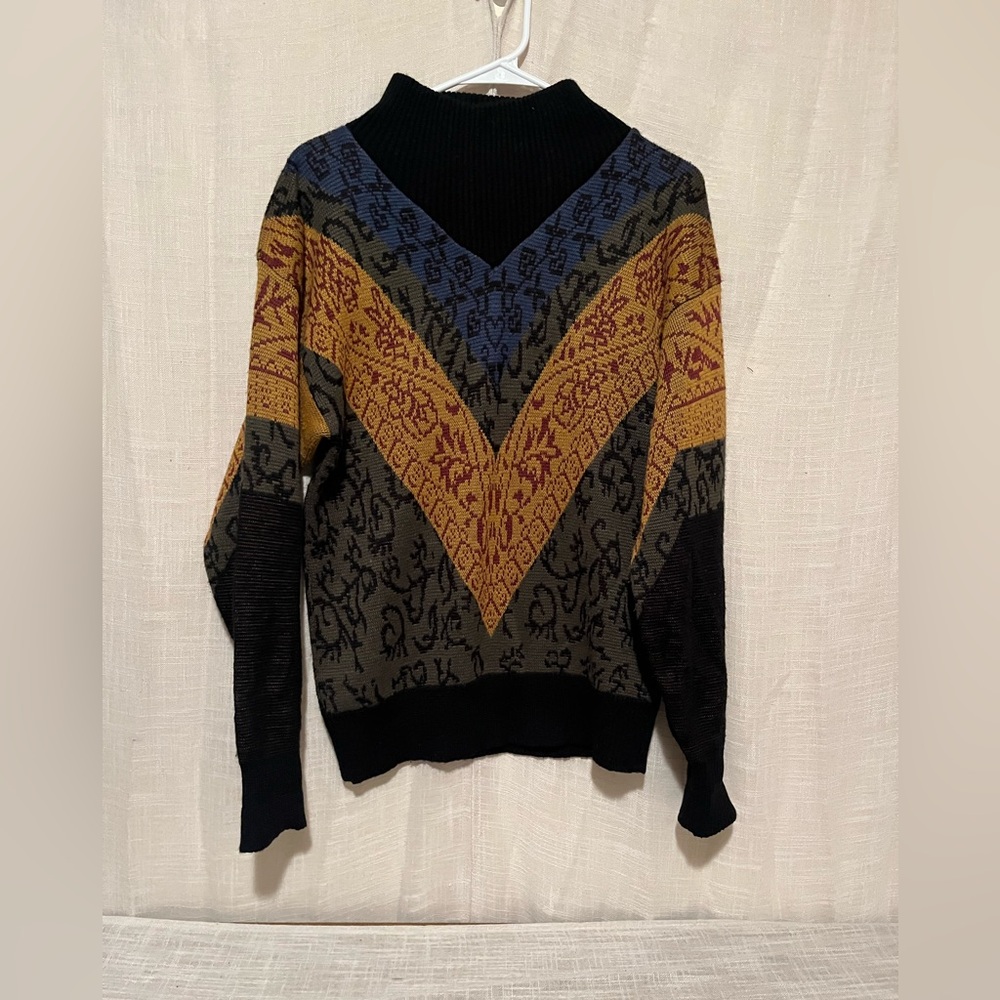 Vintage Nils Wool Blend Ski Sweater Size Large